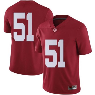 Men's Alabama Crimson Tide #51 Tanner Bowles Crimson Limited NCAA College Football Jersey 2403LFFQ5